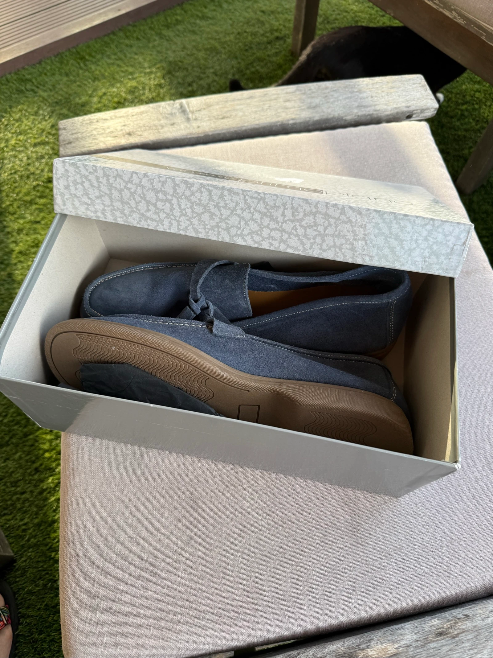 Mocasines de ante azul con borlas Primopiano - Talla 44 – photo 3